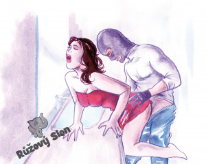 Gospođu Kamilu iznenadio je suprug u kapuljačici i rukavicama od lateksa. Muškarac s kapuljačom jebe ženu s leđa