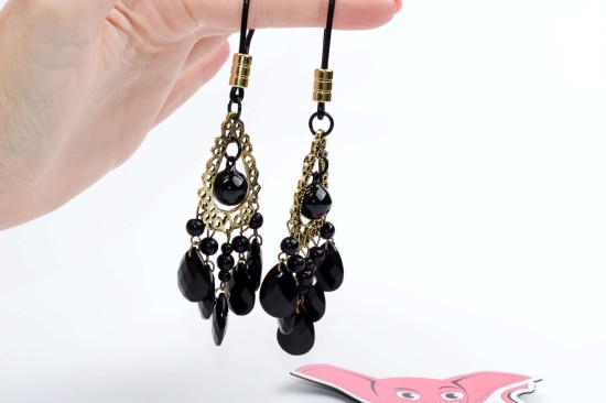 Stezaljke za bradavice Black Jewel