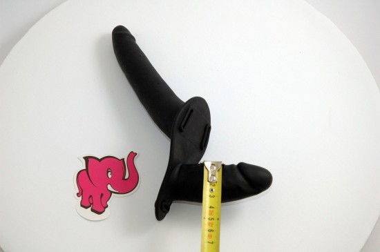 Penis na kopču Double Black - dimenzije
