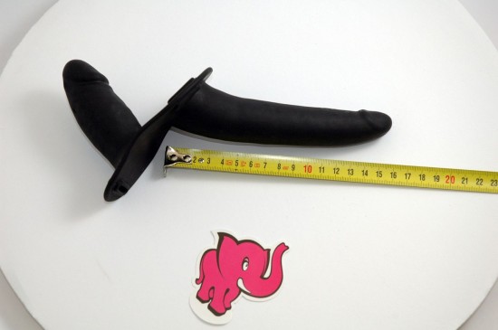 Penis na kopču Double Black - dimenzije
