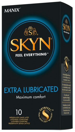 SKYN Extra Lubricated – ekstra lubricirani kondomi bez lateksa (10 kom)