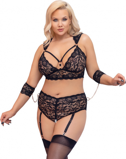 Seductive Bondage čipkasti set veće veličine