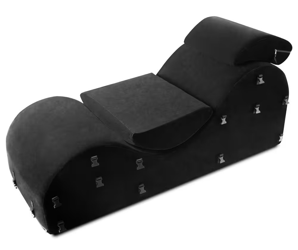 Pozicije užitka BDSM Sofa za vezanje s lisicama i manžetama za stopala (163 cm)