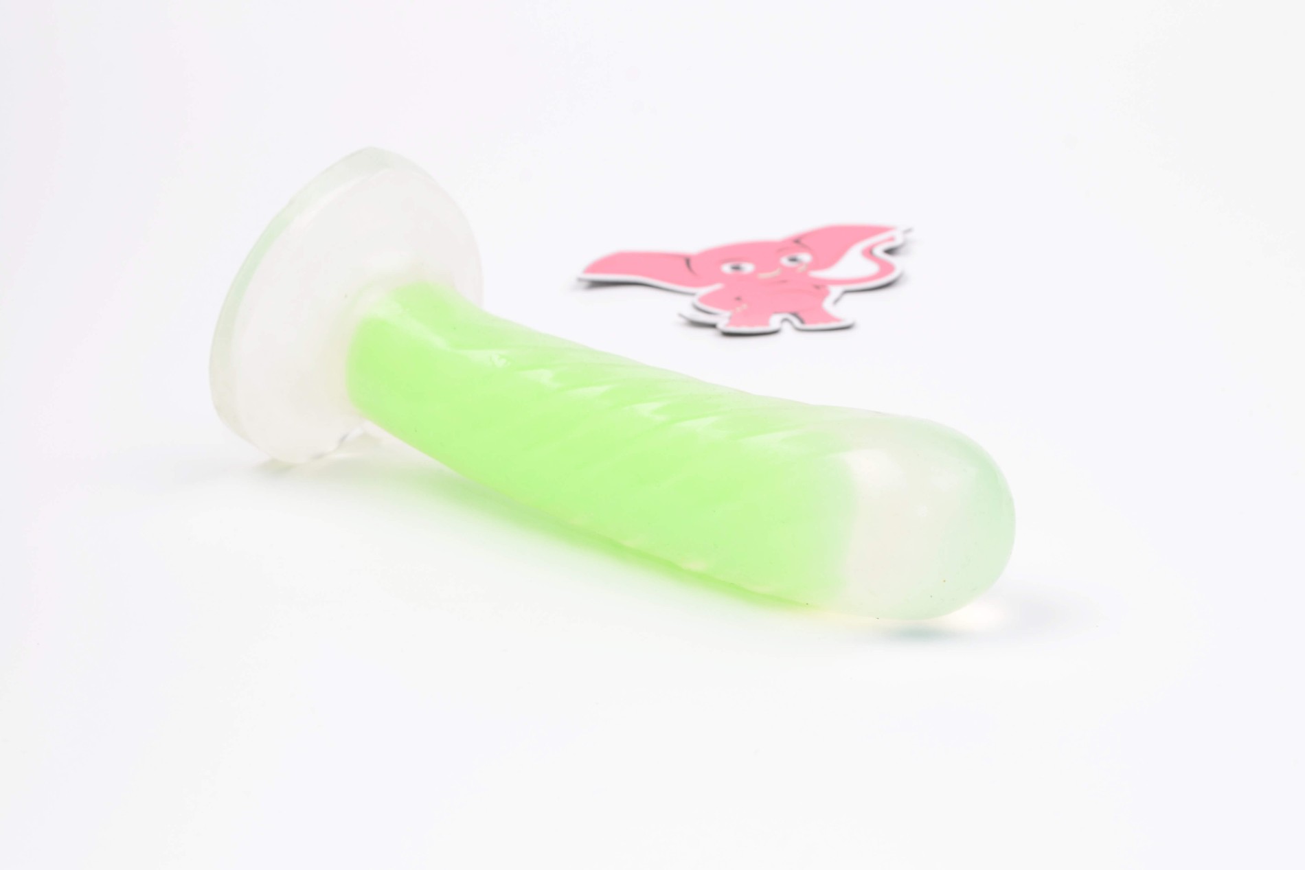 Svjetleći dildo s vakuumom Green Radiation (17 cm)