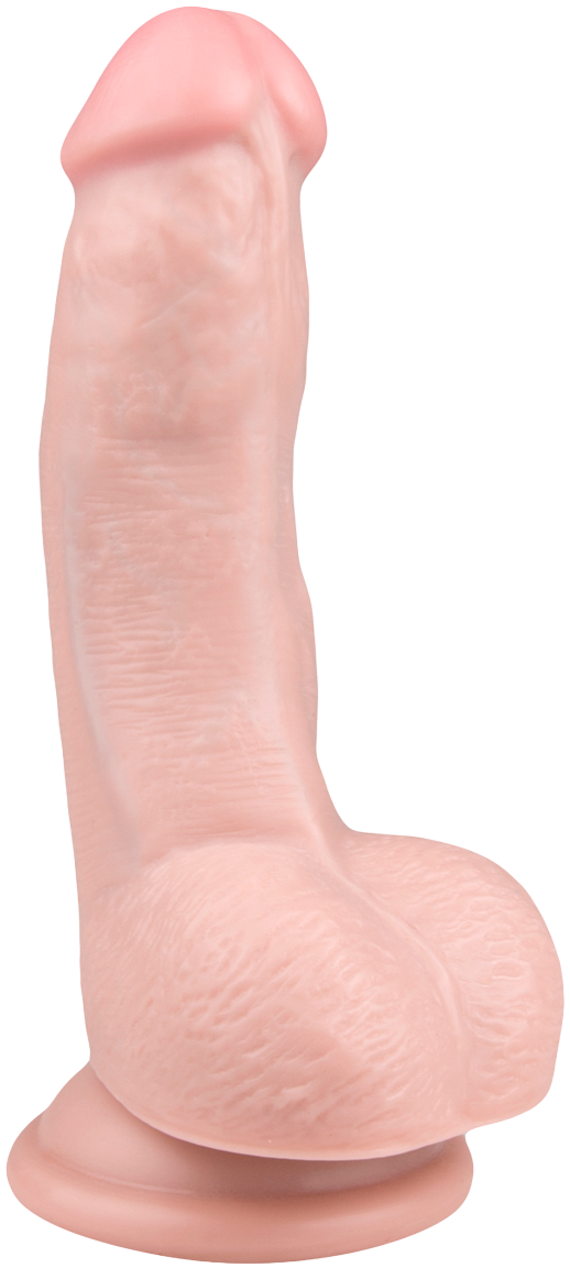 Easytoys dildo s vakuumom i testisima 15 cm