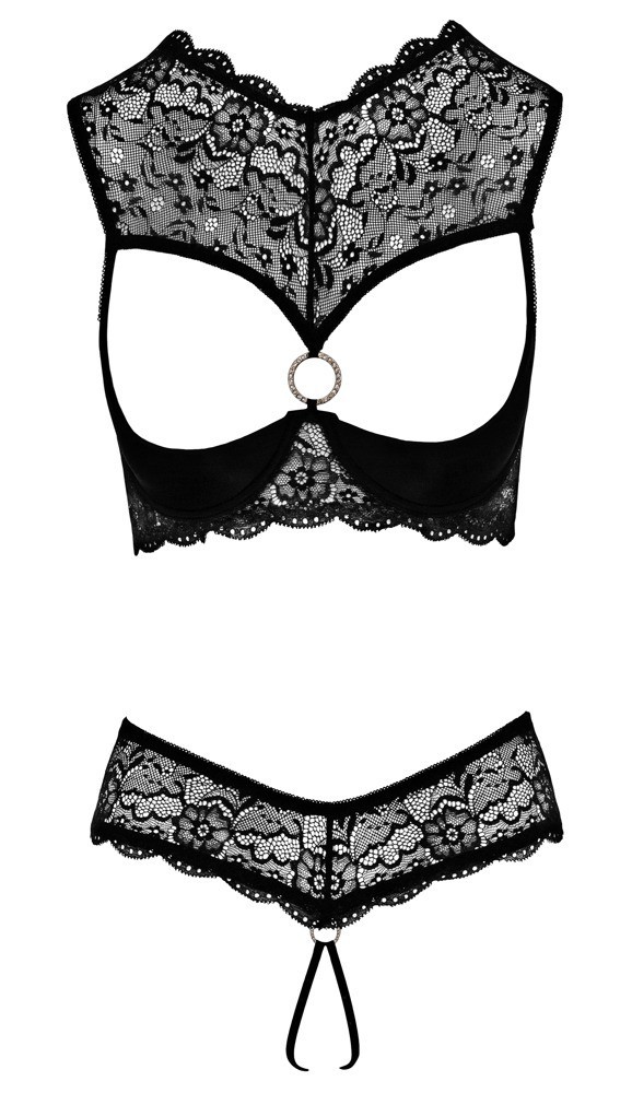 Cottelli shelf bra with string
