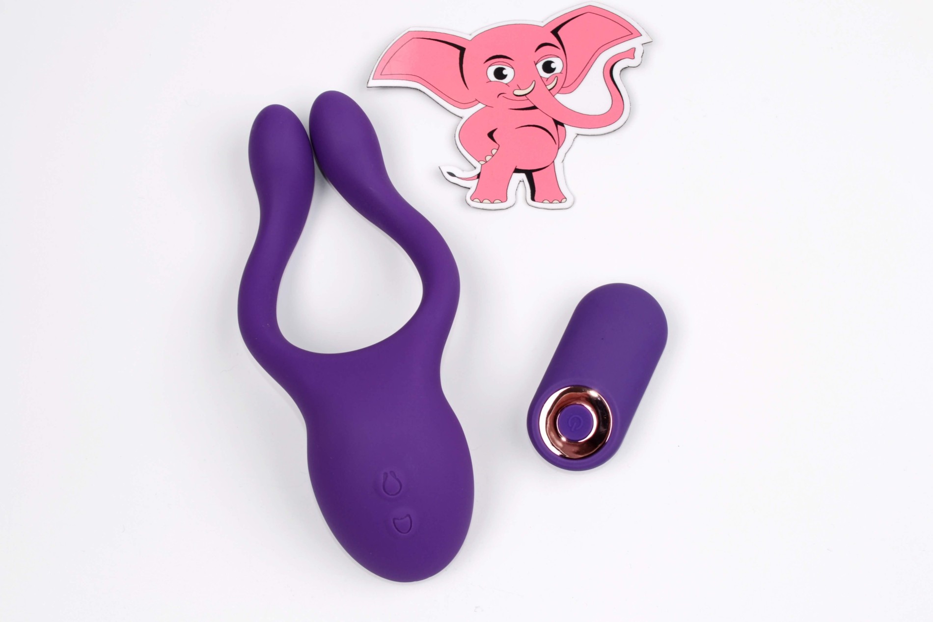 Dvostrani vibrator za par s daljinskim upravljačem (15 cm)
