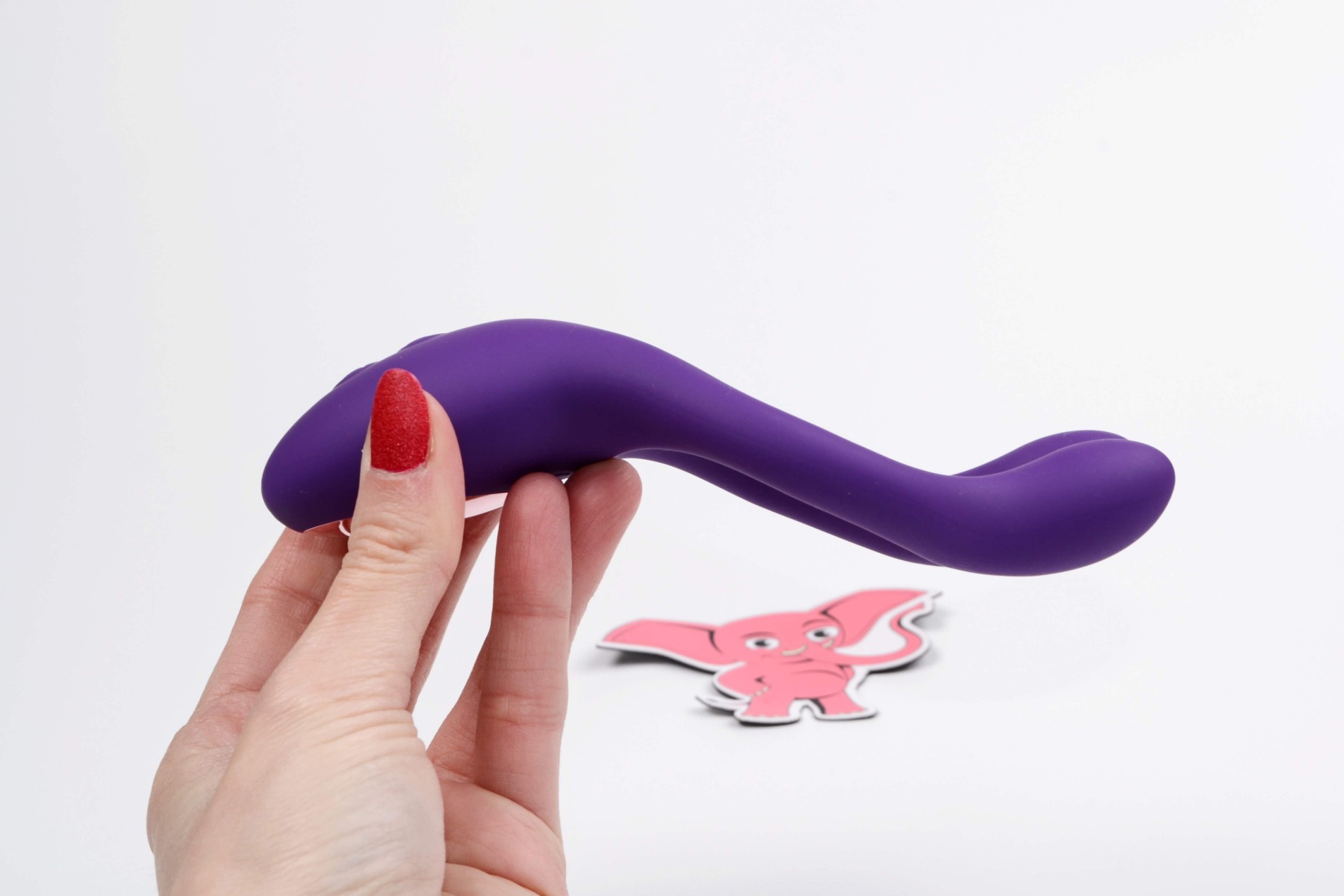 Dvostrani vibrator za par s daljinskim upravljačem (15 cm)