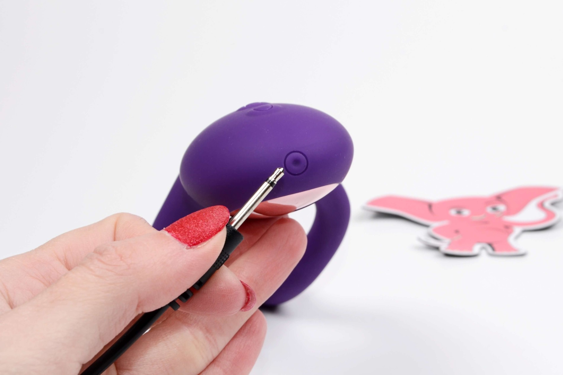 Dvostrani vibrator za par s daljinskim upravljačem (15 cm)