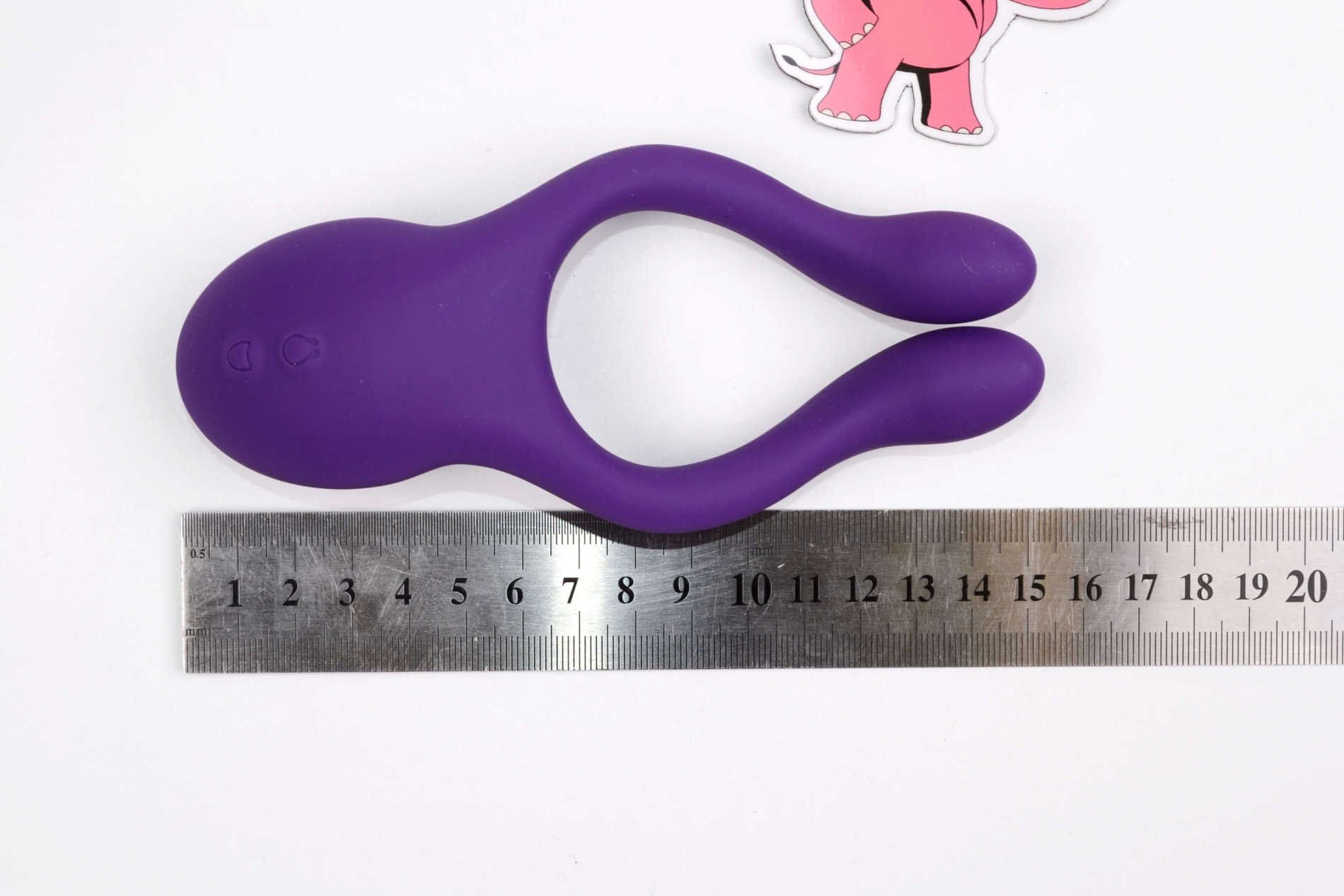 Dvostrani vibrator za par s daljinskim upravljačem (15 cm)