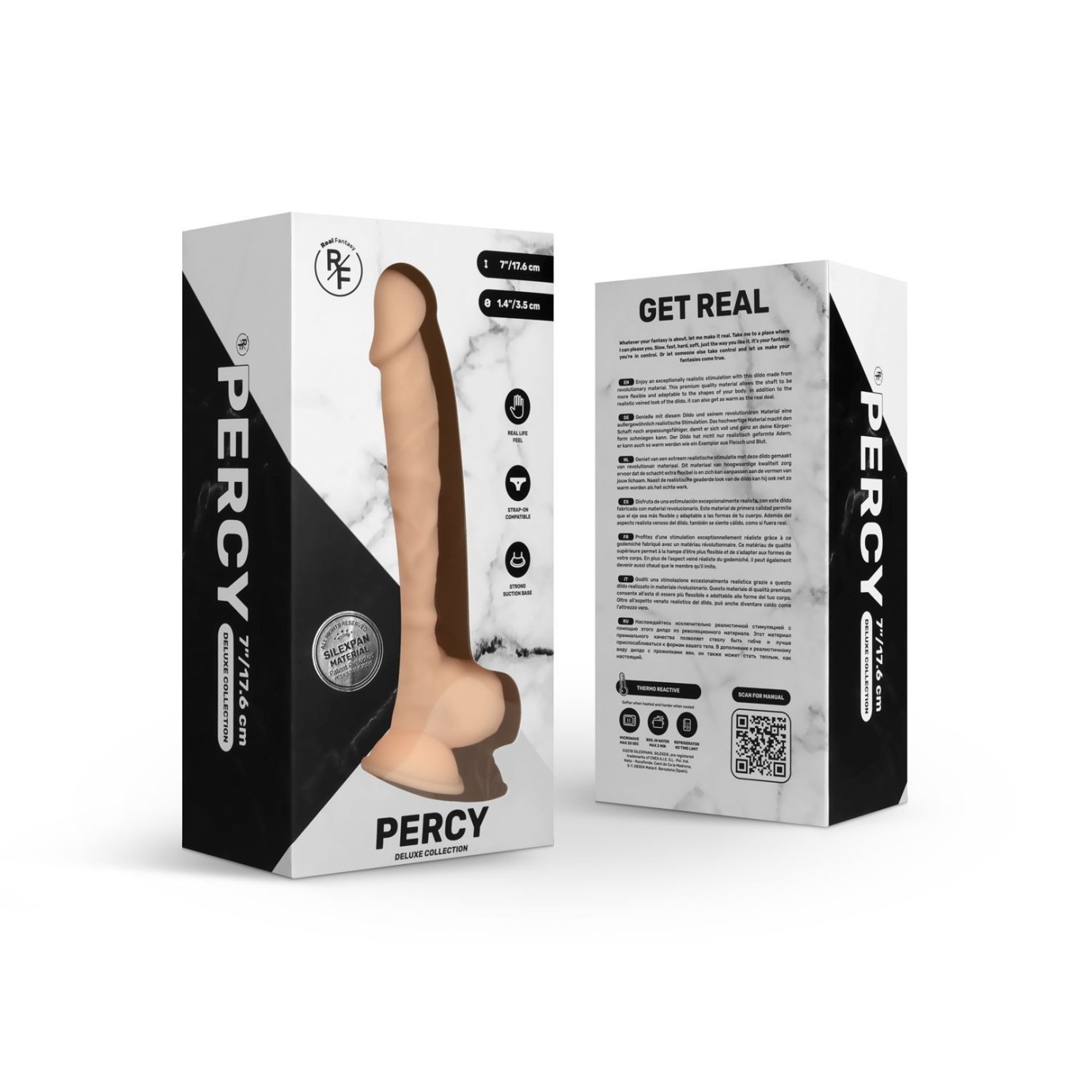 REAL FANTASY Deluxe - Percy Realistični Dildo - 17,5 cm