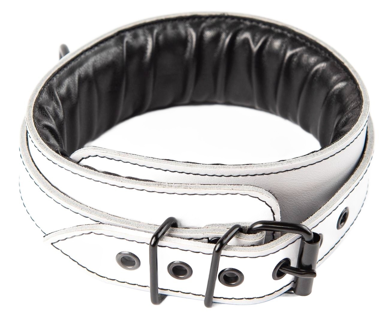 Bijela kožna ogrlica Sexy Elephant – Aria Collar