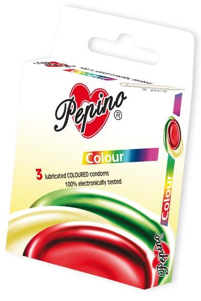 Pepino Color u boji - 3 kom kondoma