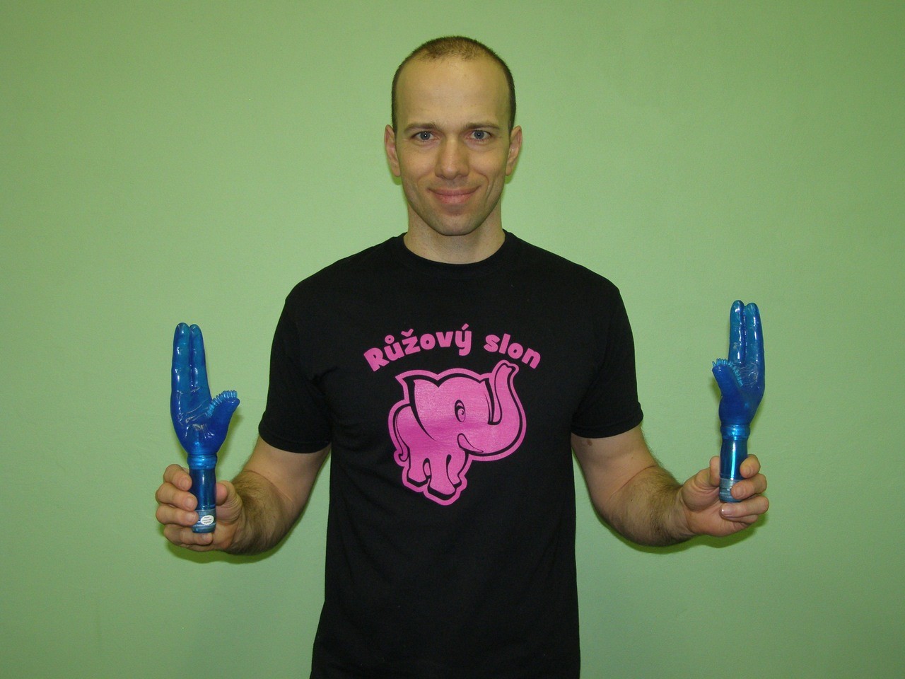 Adam i vibrator Blue Hand