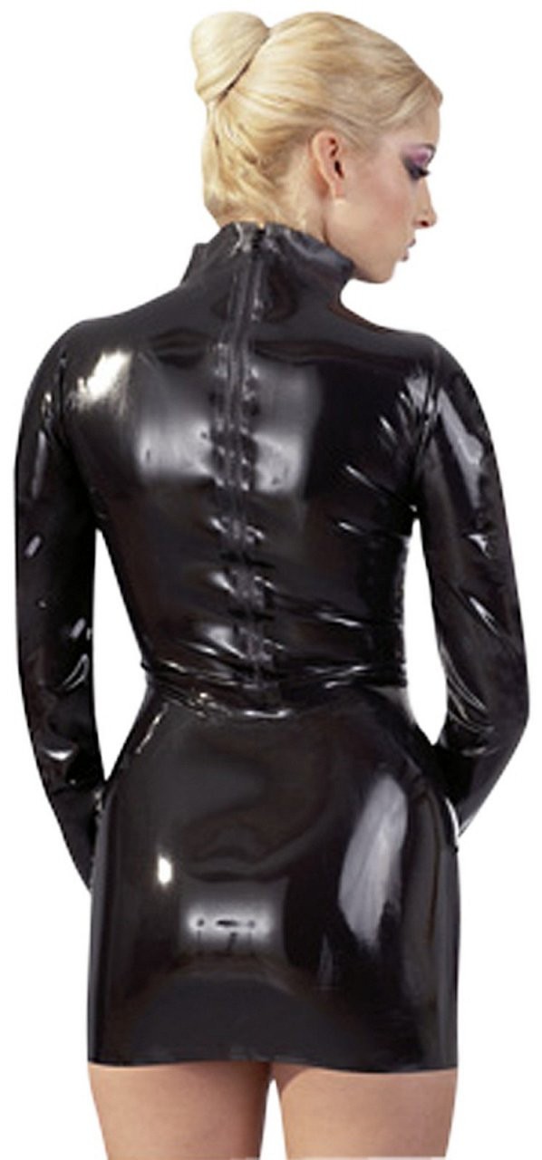 Haljina od lateksa s dugim rukavima