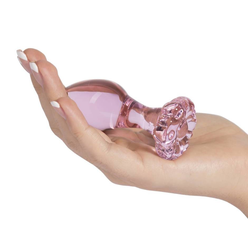 Analni čep Flower Glass Plug