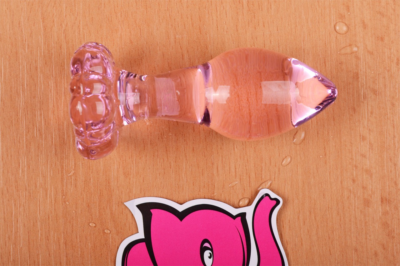 Analni čep Flower Glass Plug
