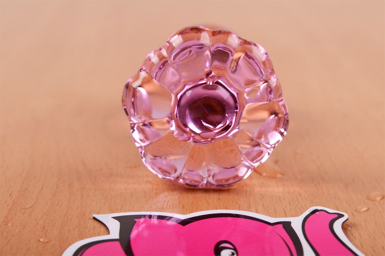 Analni čep Flower Glass Plug
