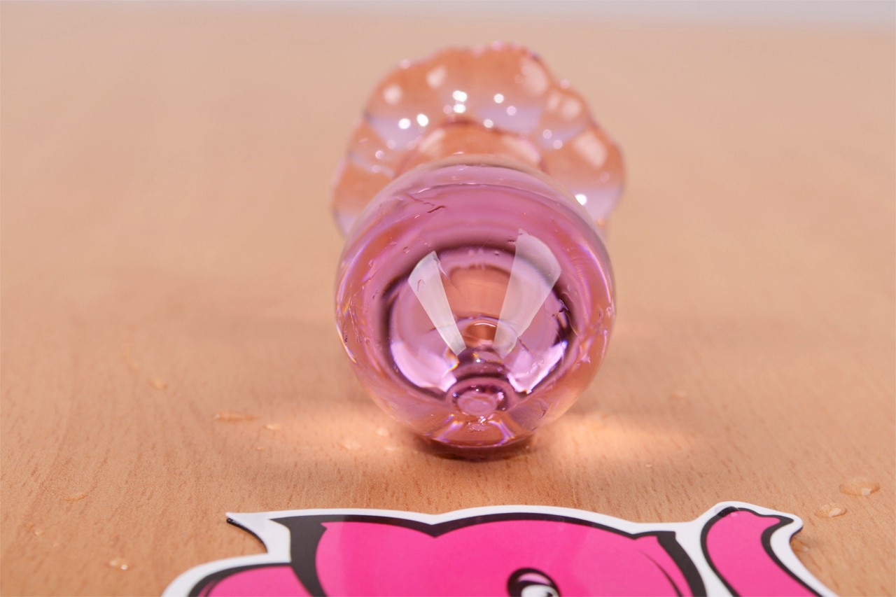 Analni čep Flower Glass Plug