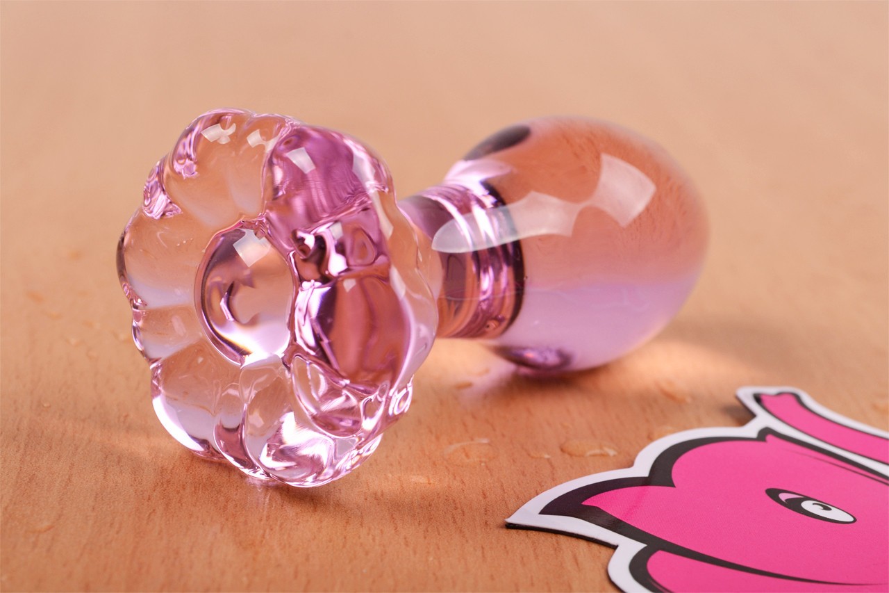 Analni čep Flower Glass Plug