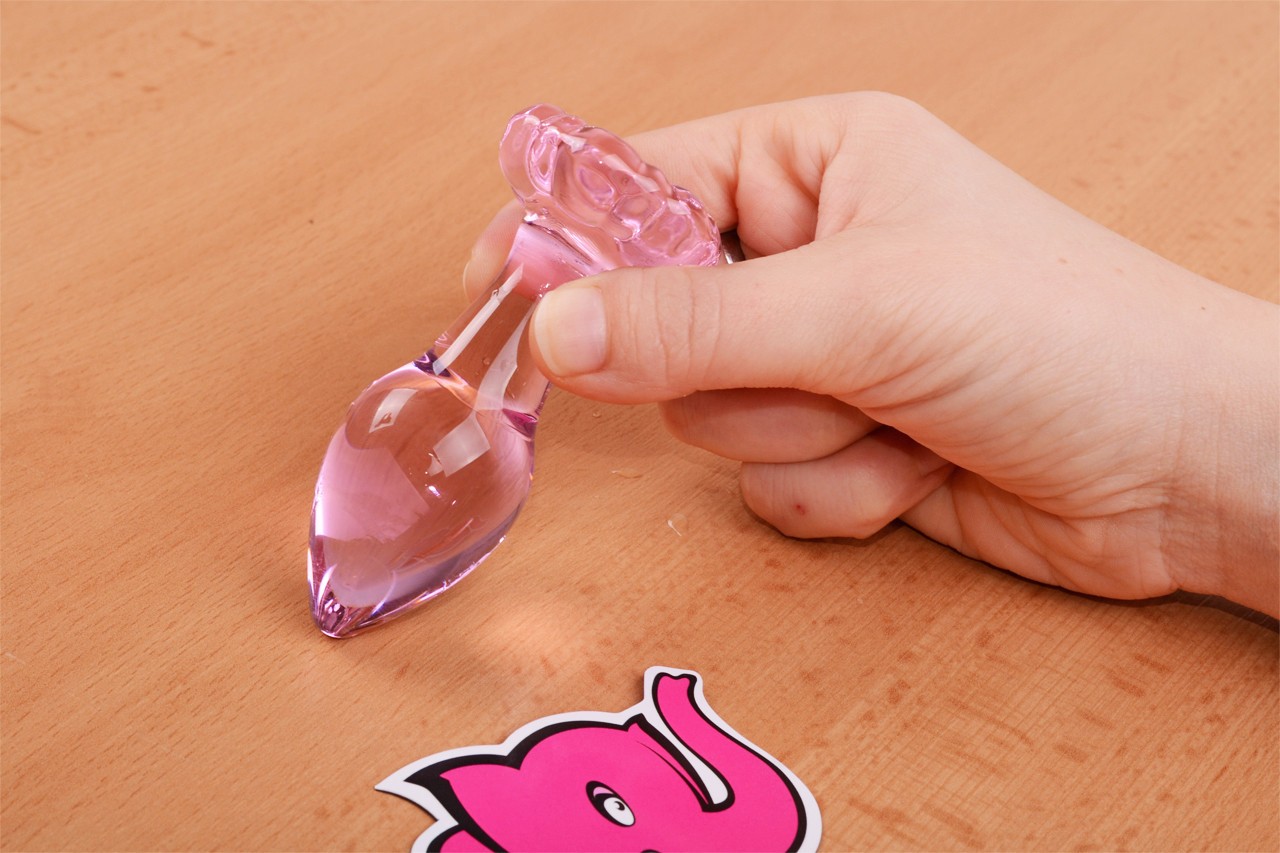 Analni čep Flower Glass Plug