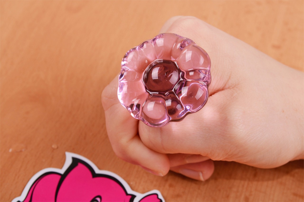 Analni čep Flower Glass Plug