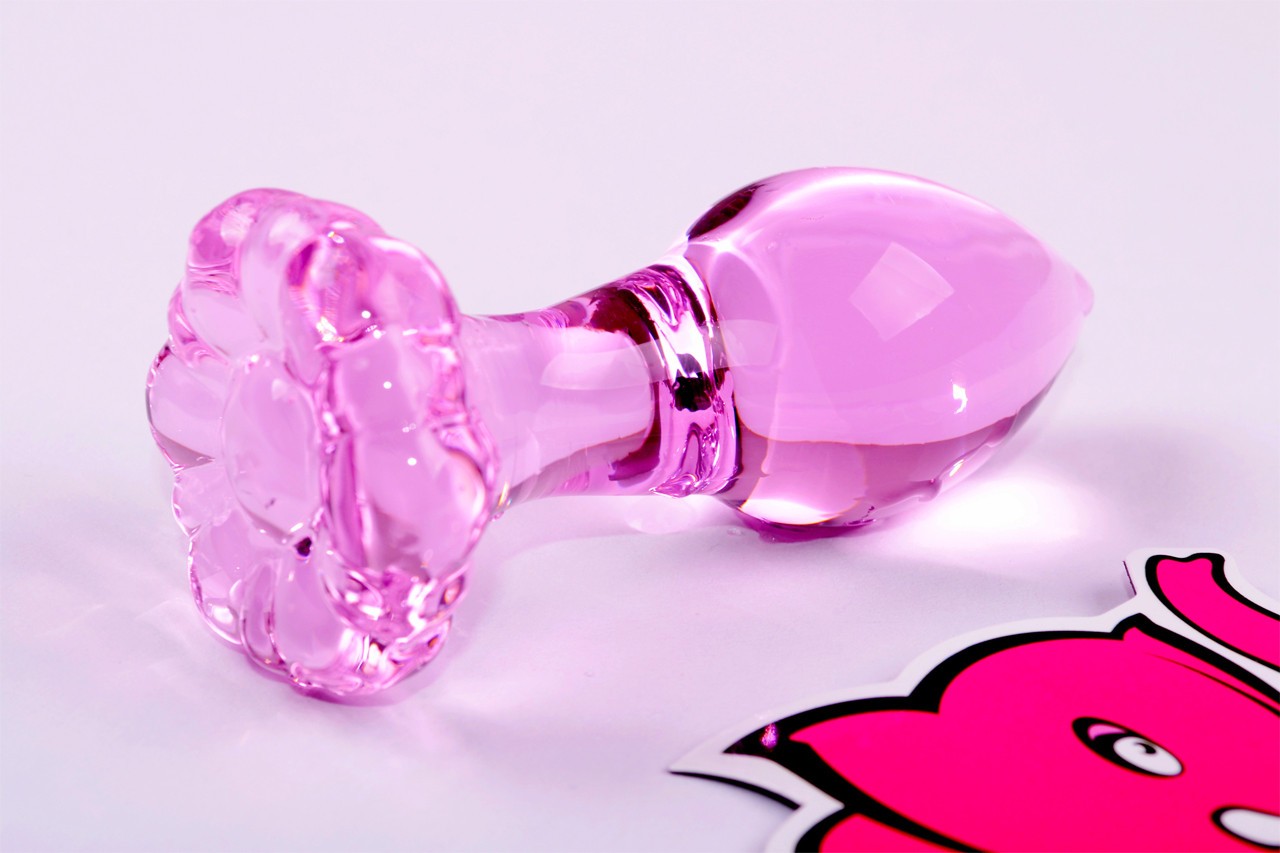 Analni čep Flower Glass Plug