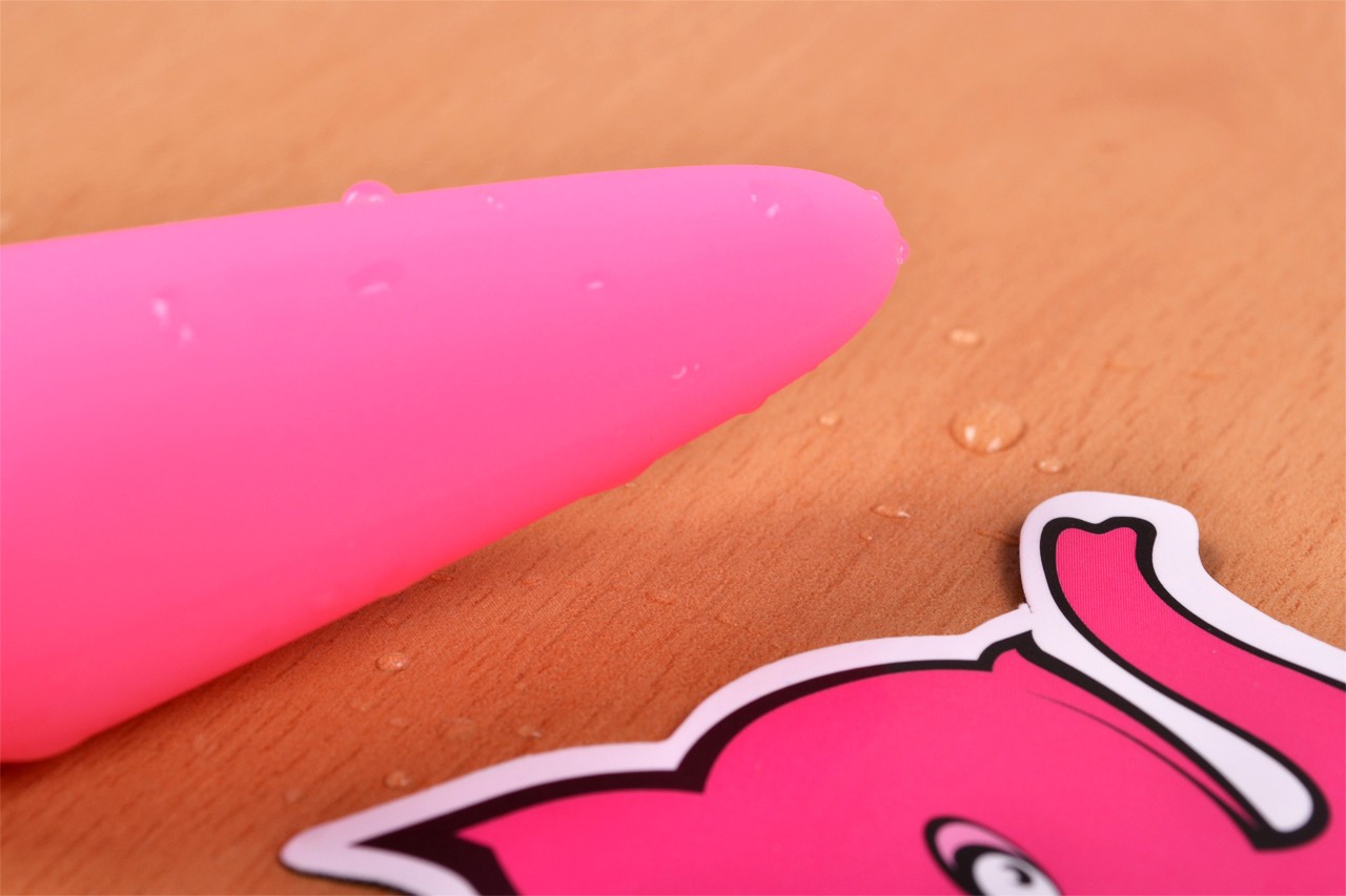 Ružičasti sjajni čep za guzu - veliki