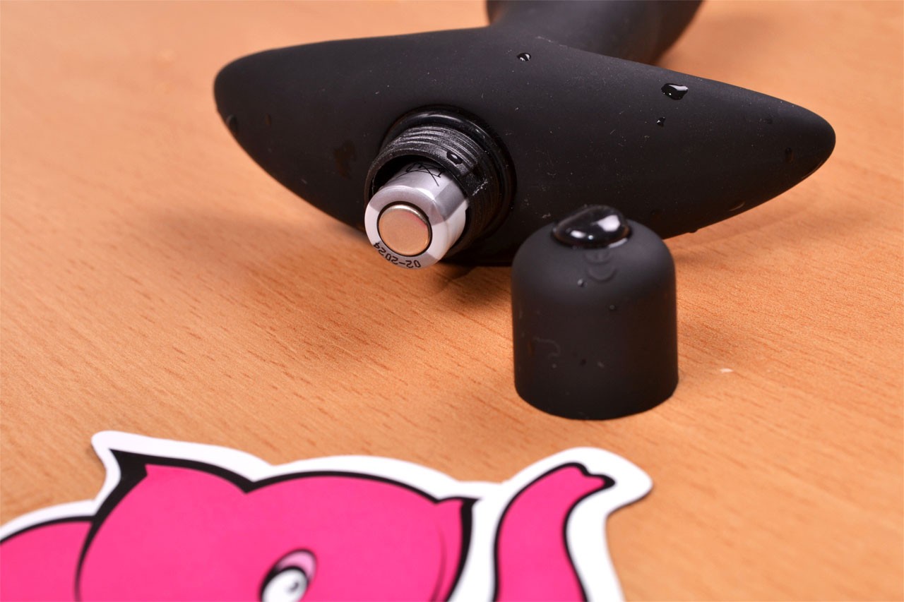 Vibrirajući analni čep Prostate Jet - baterija je u čepu