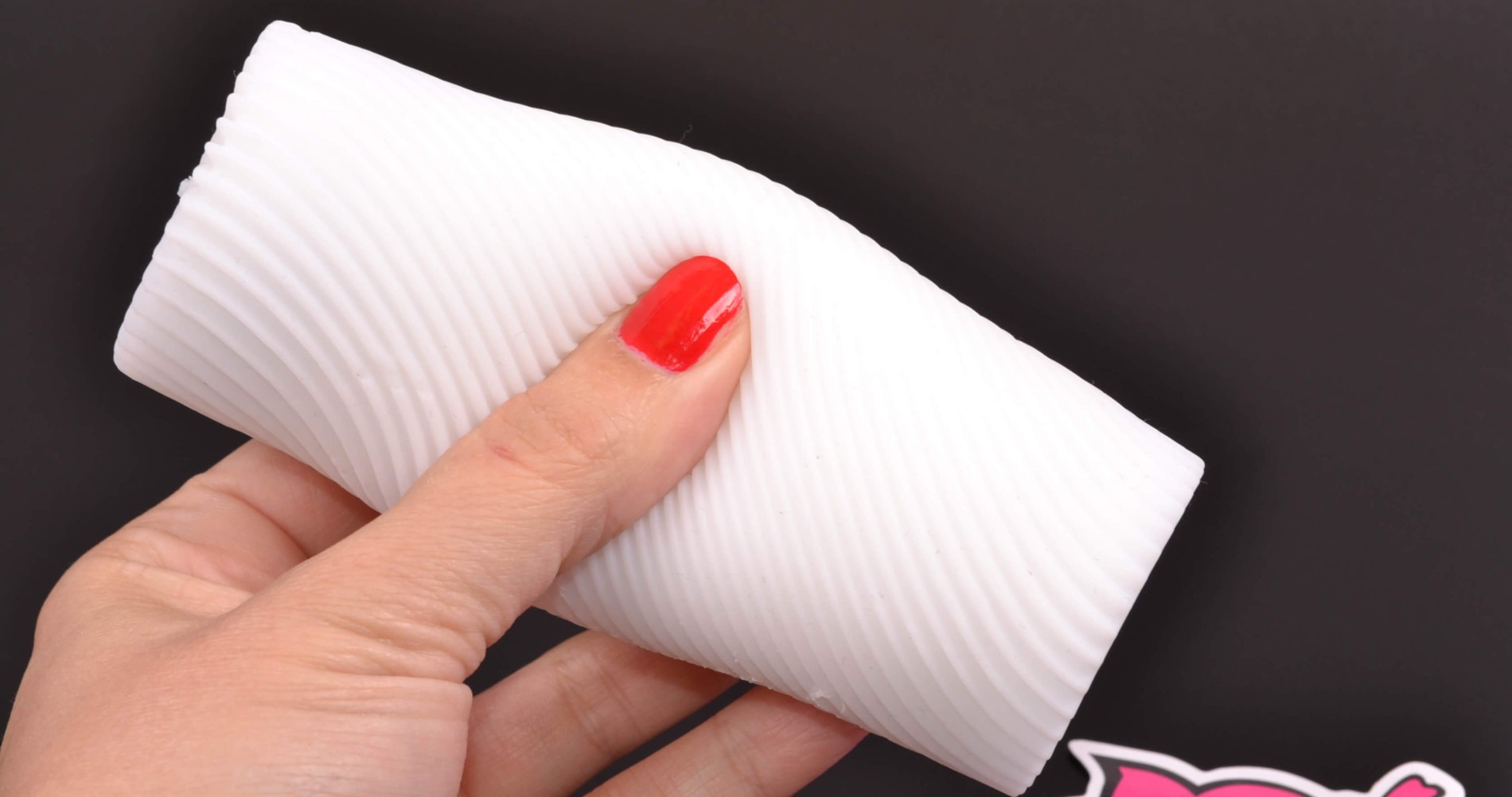 Tenga 3D Zen masturbator, stiskanje