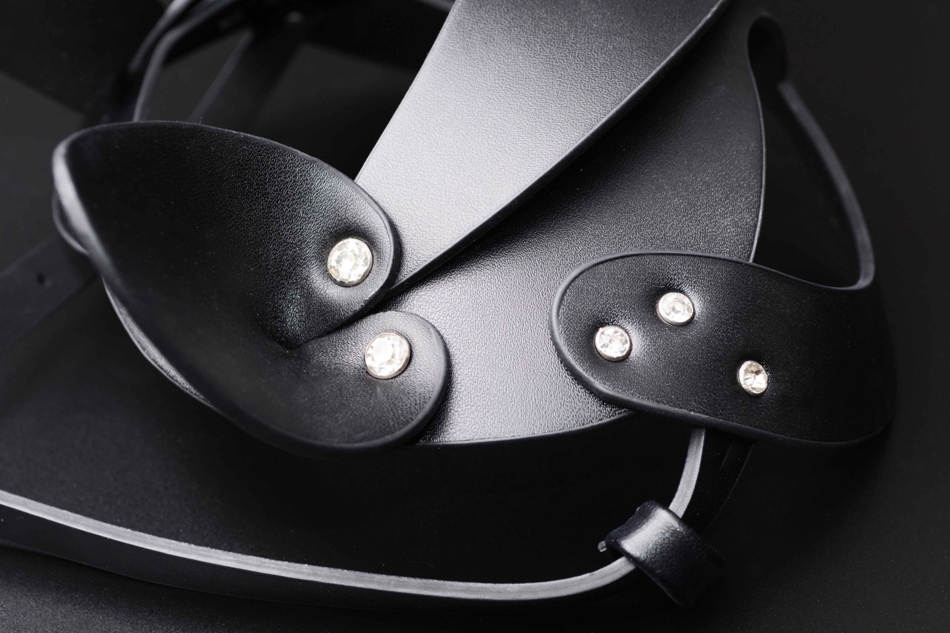 Maska sa kamenčićima Sexy Cat, uši