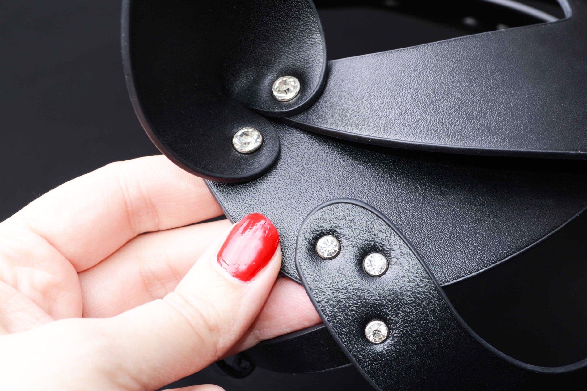 Maska sa kamenčićima Sexy Cat, uši