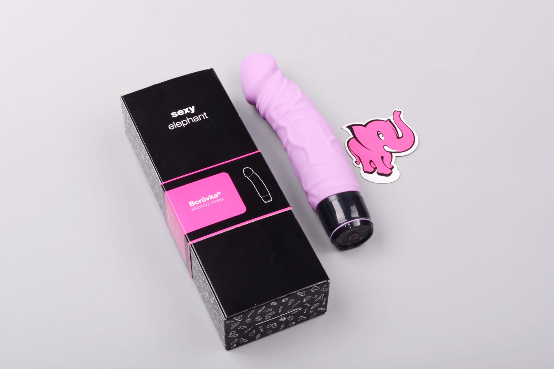 Silikonski vibrator Borůvka® Original (20 cm)