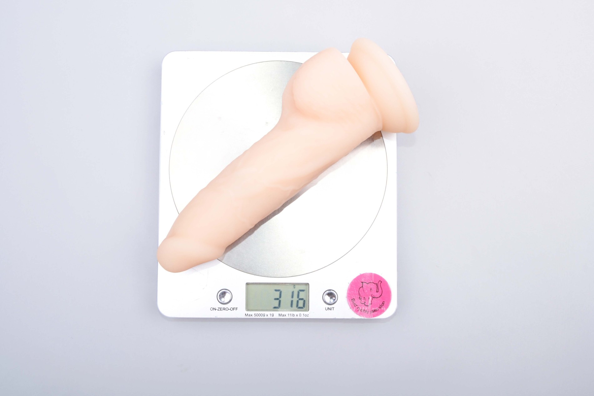 Realističan dvostruki silikonski rotirajući vibrator s daljinskim upravljačem Real Rock, težina