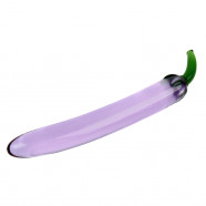 Stakleni dildo Mr. Patlidžan (19 cm)