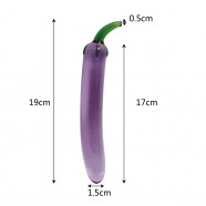 Stakleni dildo Mr. Patlidžan (19 cm)