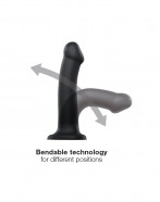 Strap-On-Me fleksibilni dvostruki silikonski dildo (20 cm) + Toycleaner poklon