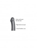 Strap-On-Me fleksibilni dvostruki silikonski dildo (20 cm) + Toycleaner poklon
