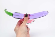 Stakleni dildo Mr. Patlidžan (19 cm)