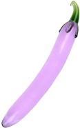 Stakleni dildo Mr. Patlidžan (19 cm) + poklon torba za igračke