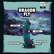 MYTHICAL MATES - Dragonfly Dildo Ljubičasto & Zeleno