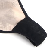 Black Sexy Mesh Embroidery Lace Garter Bra Set