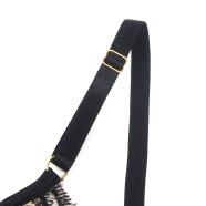 Black Sexy Mesh Embroidery Lace Garter Bra Set