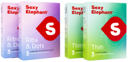 Set od četiri pakiranja kondoma Sexy Elephant Mix (12 komada)