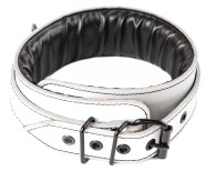 Bijela kožna ogrlica Sexy Elephant – Aria Collar