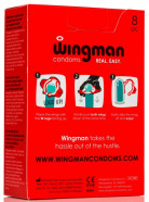 Wingman - kondomi na klip (8 kom)