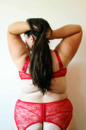 Plus size crveni set Red Jane - Denča tester