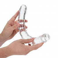Dvostrani dildo Crystal Clear (34 cm)