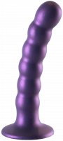 Metallico analni dildo s perlama (13,8 cm)