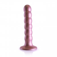 Metallico analni dildo s perlama (13,8 cm)